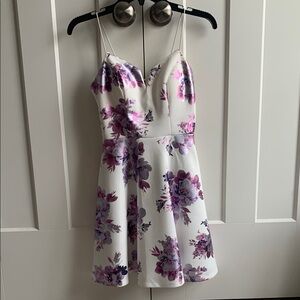 Floral Mini Dress - Homecoming Floral Print